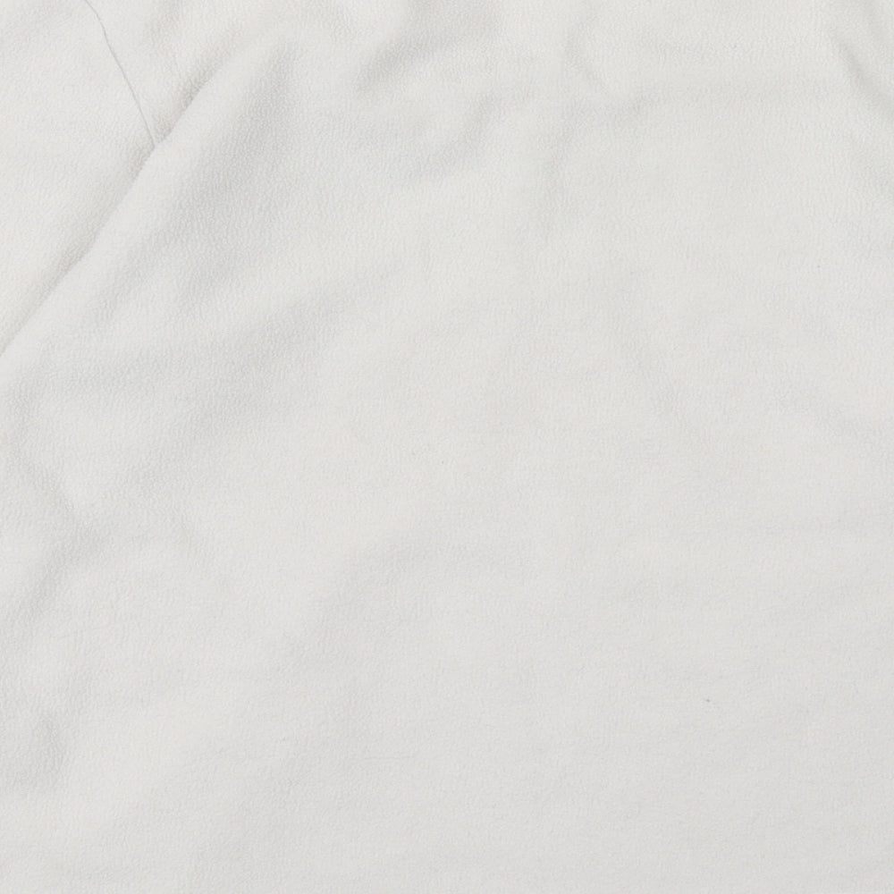 Forever Dreaming Womens White Fleece Pullover Sweatshirt Size M