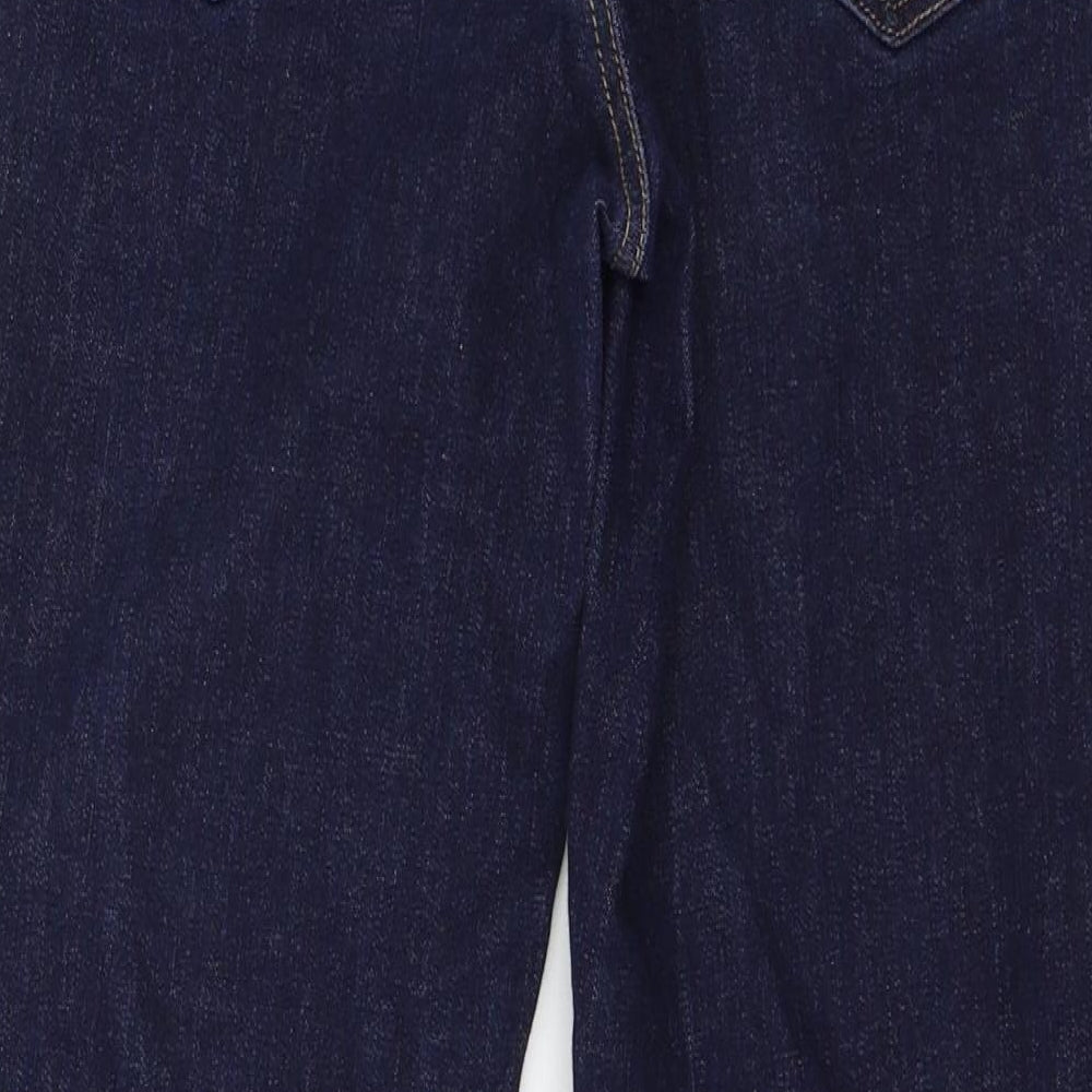 Preworn Womens Blue Denim Straight Jeans Size 28 in L24 in