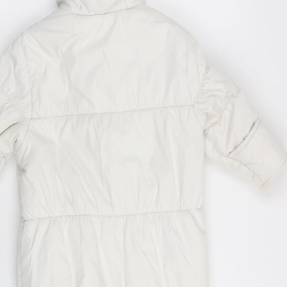 onme Girls White Basic Coat Coat Size 6-9 Months - all in one coat