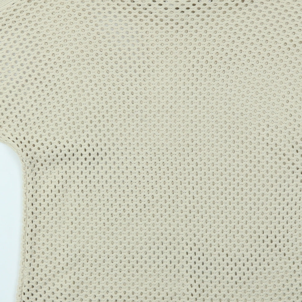 Body Flirt Womens Beige Basic T-Shirt Size S