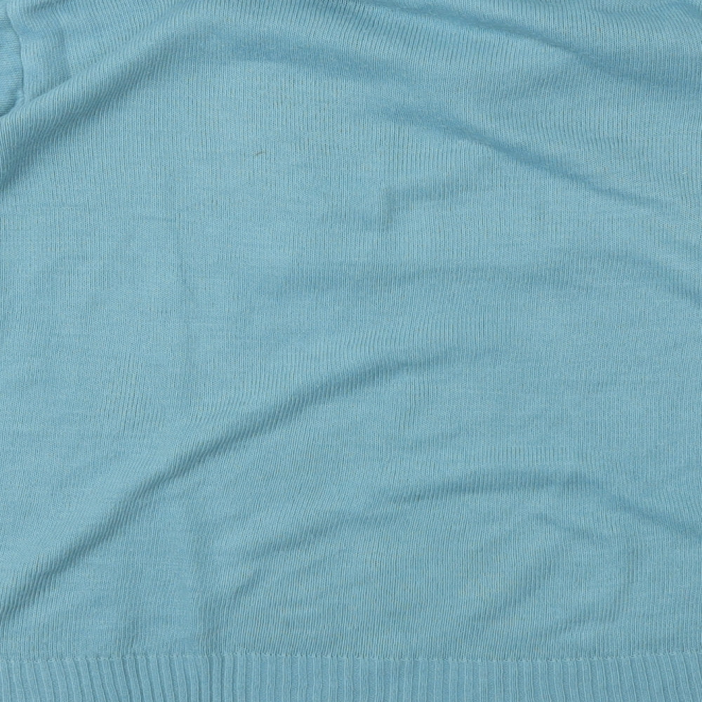 EWM Womens Blue Basic T-Shirt Size M