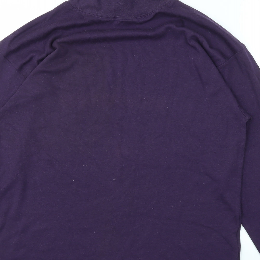 CASUALS Mens Purple Pullover Sweatshirt Size L