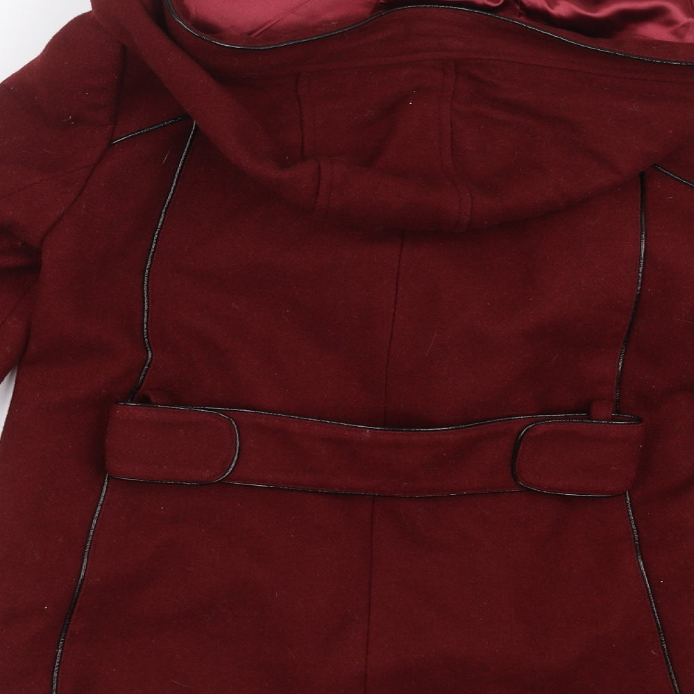 Topshop Womens Red Jacket Coat Size 8