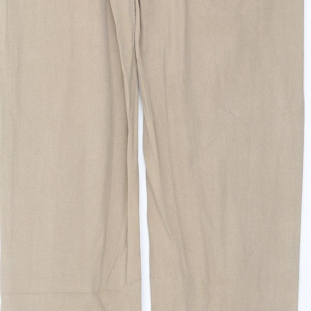 Preworn Womens Beige Trousers Size 8 L33 in