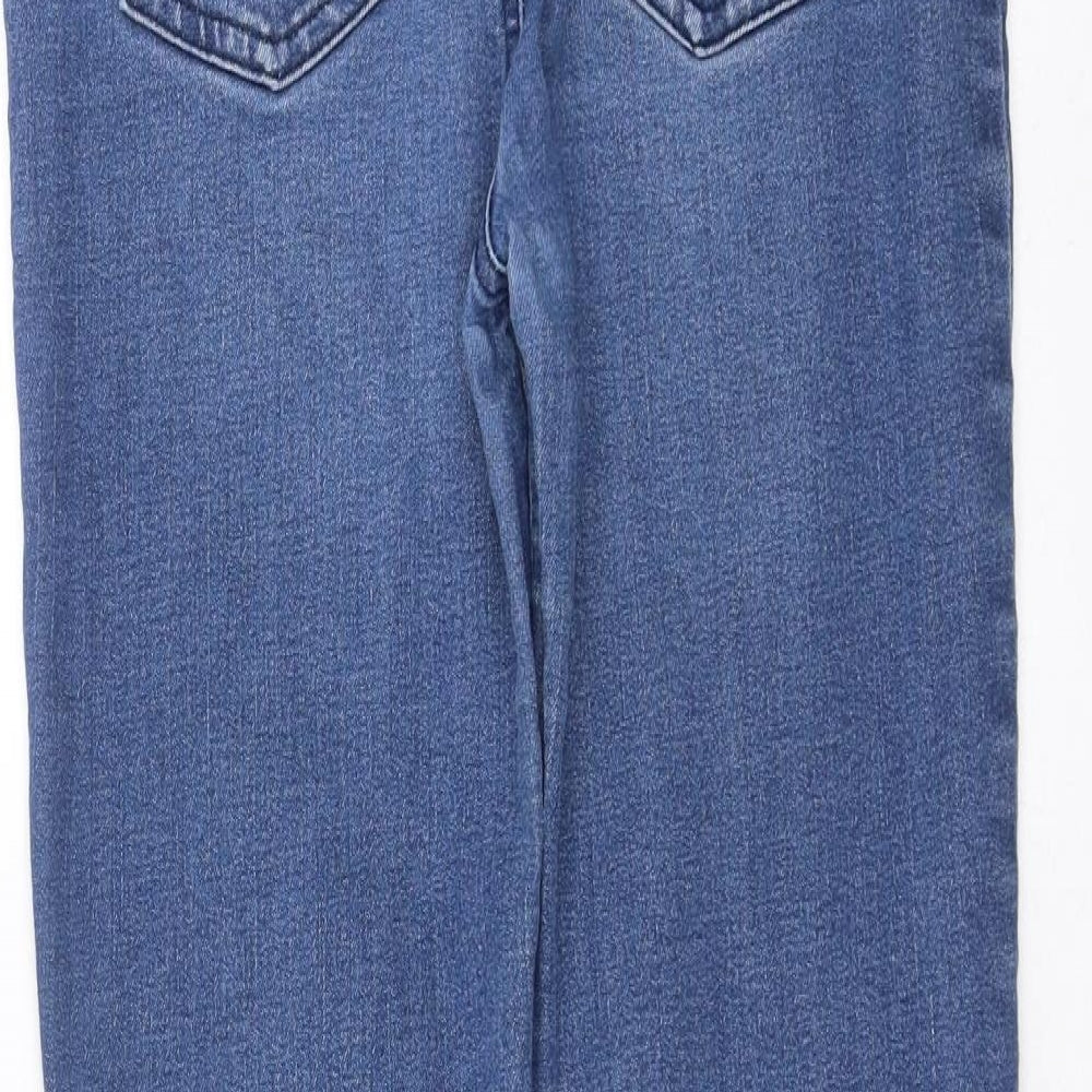 Primark Girls Blue Denim Jegging Jeans Size 11-12 Years - Distressed hem