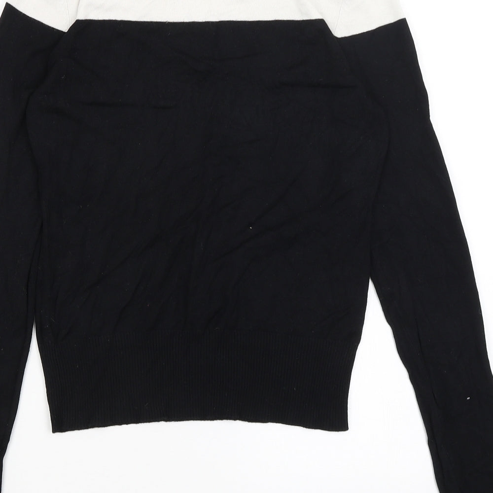 New Look Womens Black Pullover Jumper Size 12