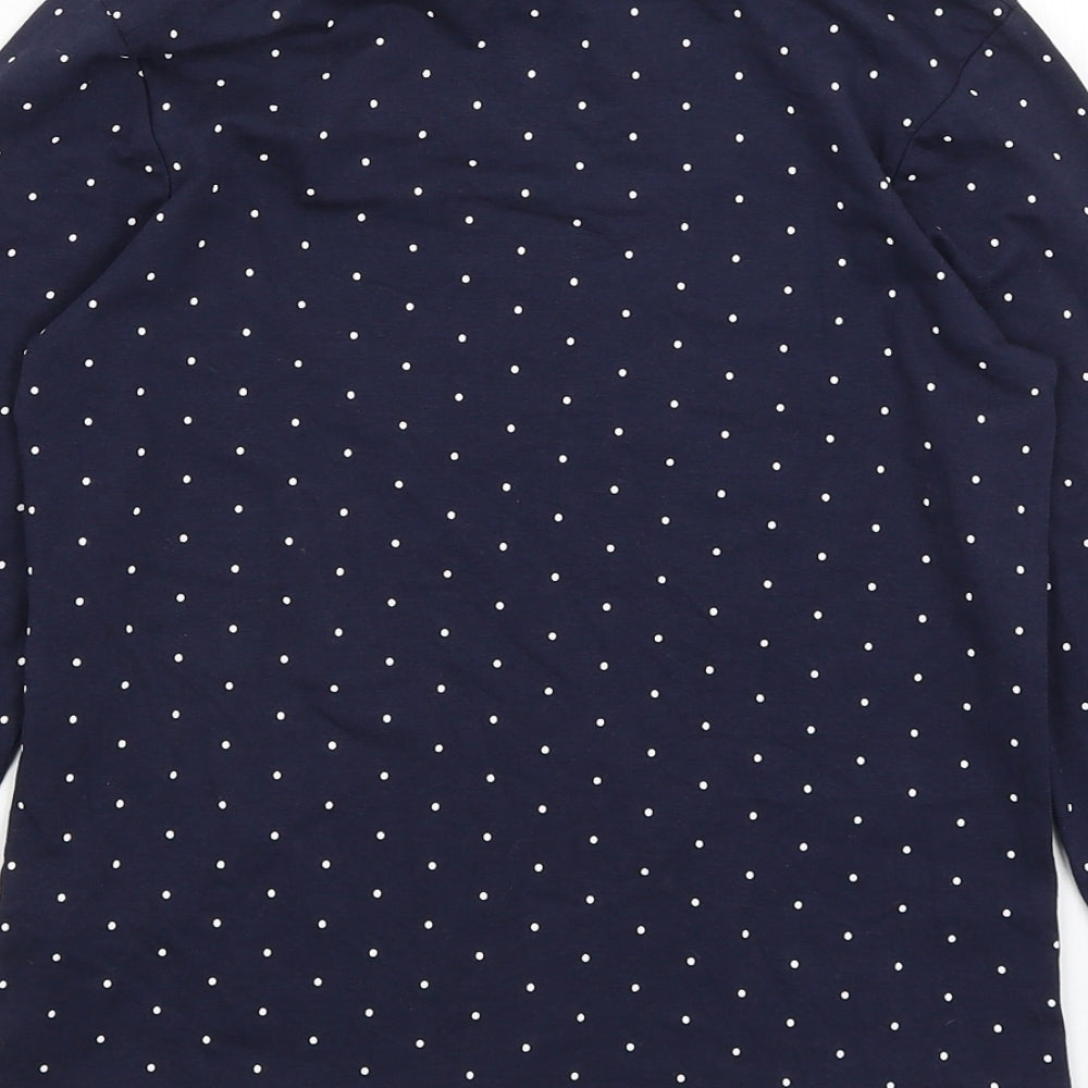 Primark Girls Blue Spotted Basic T-Shirt Size 10-11 Years