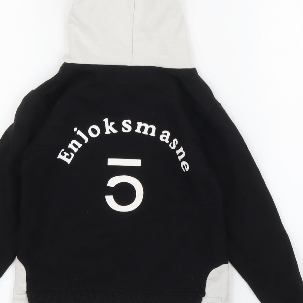 Namesake Girls Black Pullover Hoodie Size 4-5 Years
