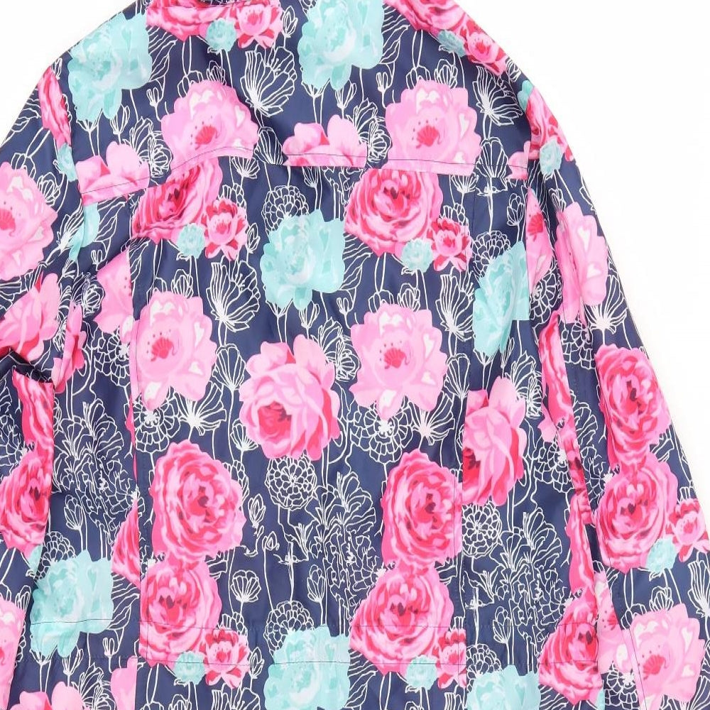 B. You Womens Multicoloured Floral Anorak Jacket Size 12