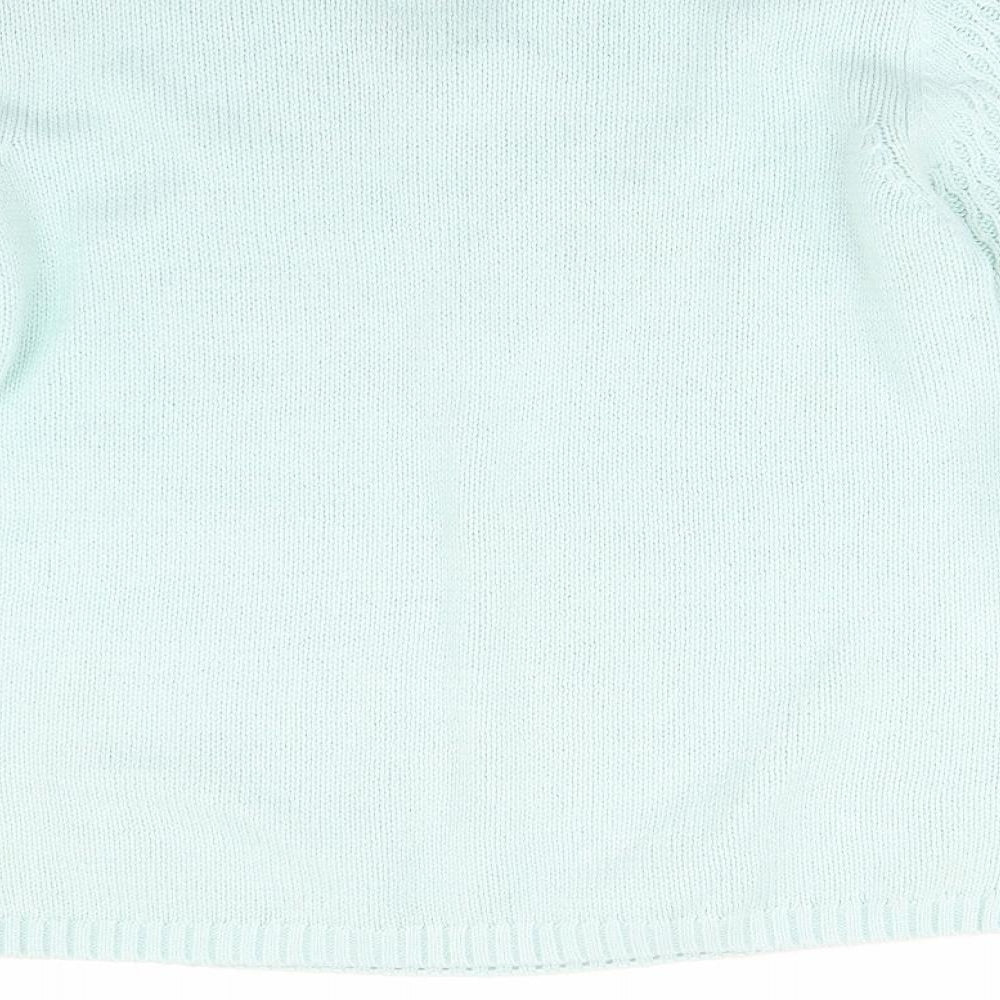 Isle Womens Green Knit Pullover Jumper Size M