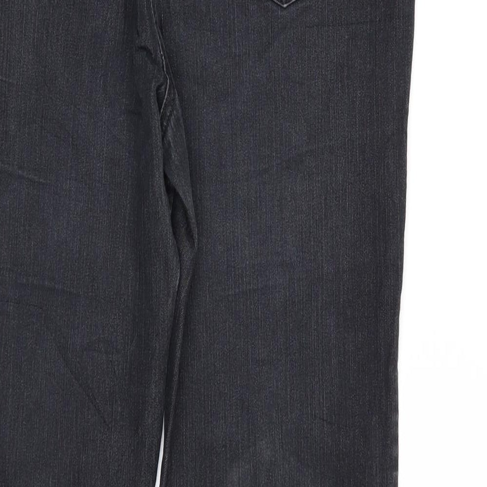 Bexleys Womens Black Denim Straight Jeans Size 10 L31 in