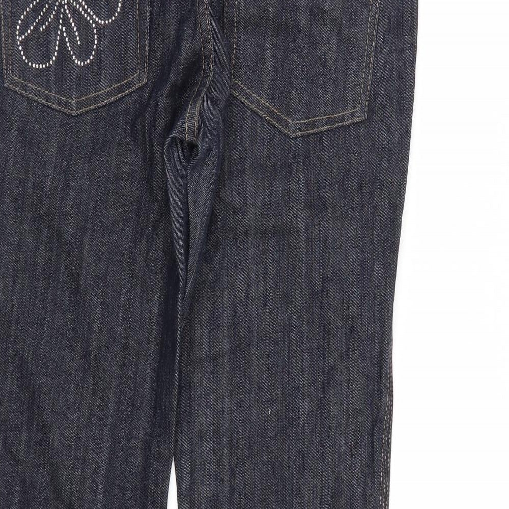 Kirsty Womens Blue Denim Straight Jeans Size 10 L30 in