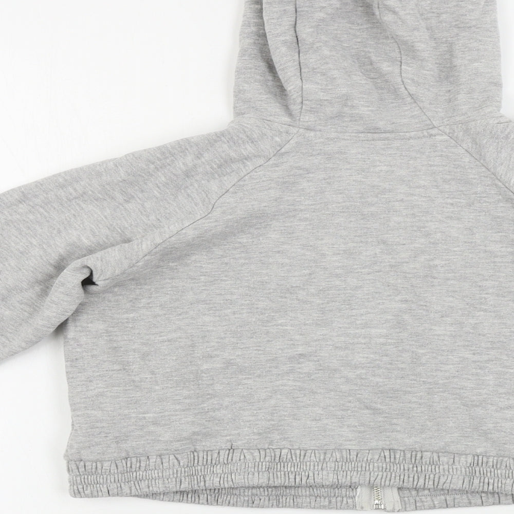 M&Co Girls Grey Full Zip Hoodie Size 11-12 Years