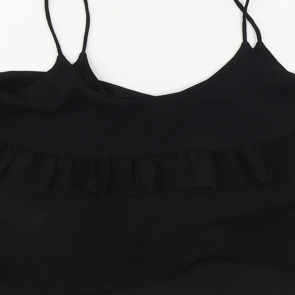 New Look Girls Black Basic Blouse Size 11 Years