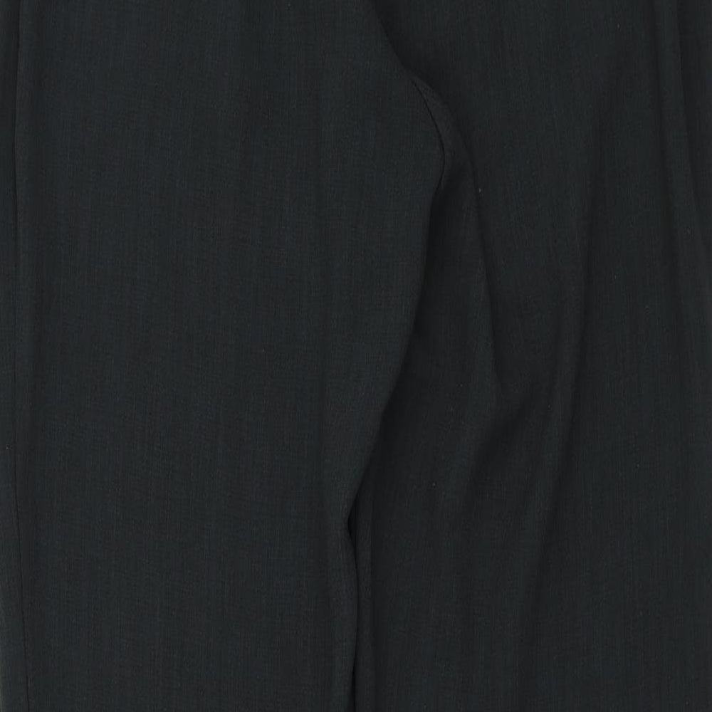 AWARD Womens Black Trousers Size 12 L31.5 in