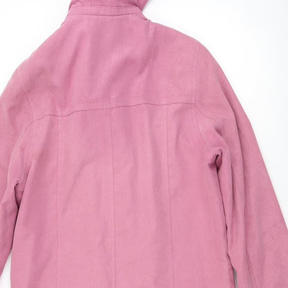 EWM Womens Pink Jacket Coat Size 10