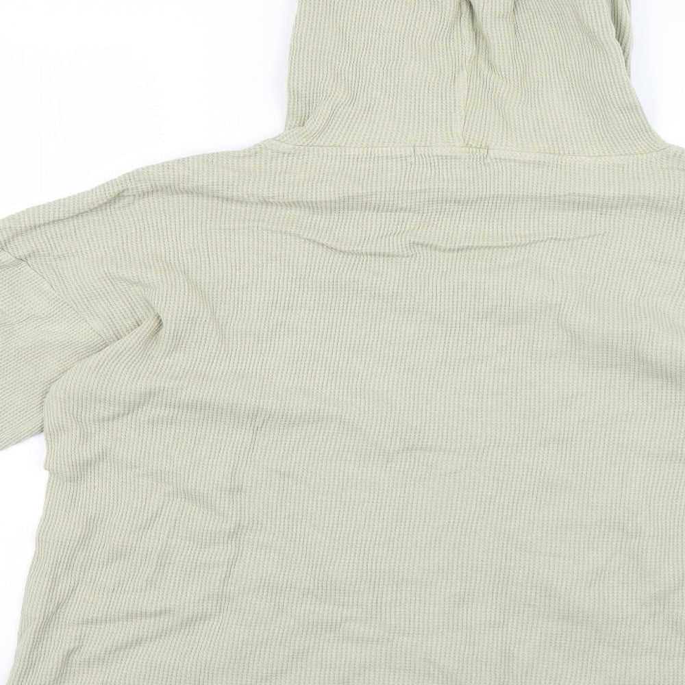 Missguided Womens Green Pullover Hoodie Size 10