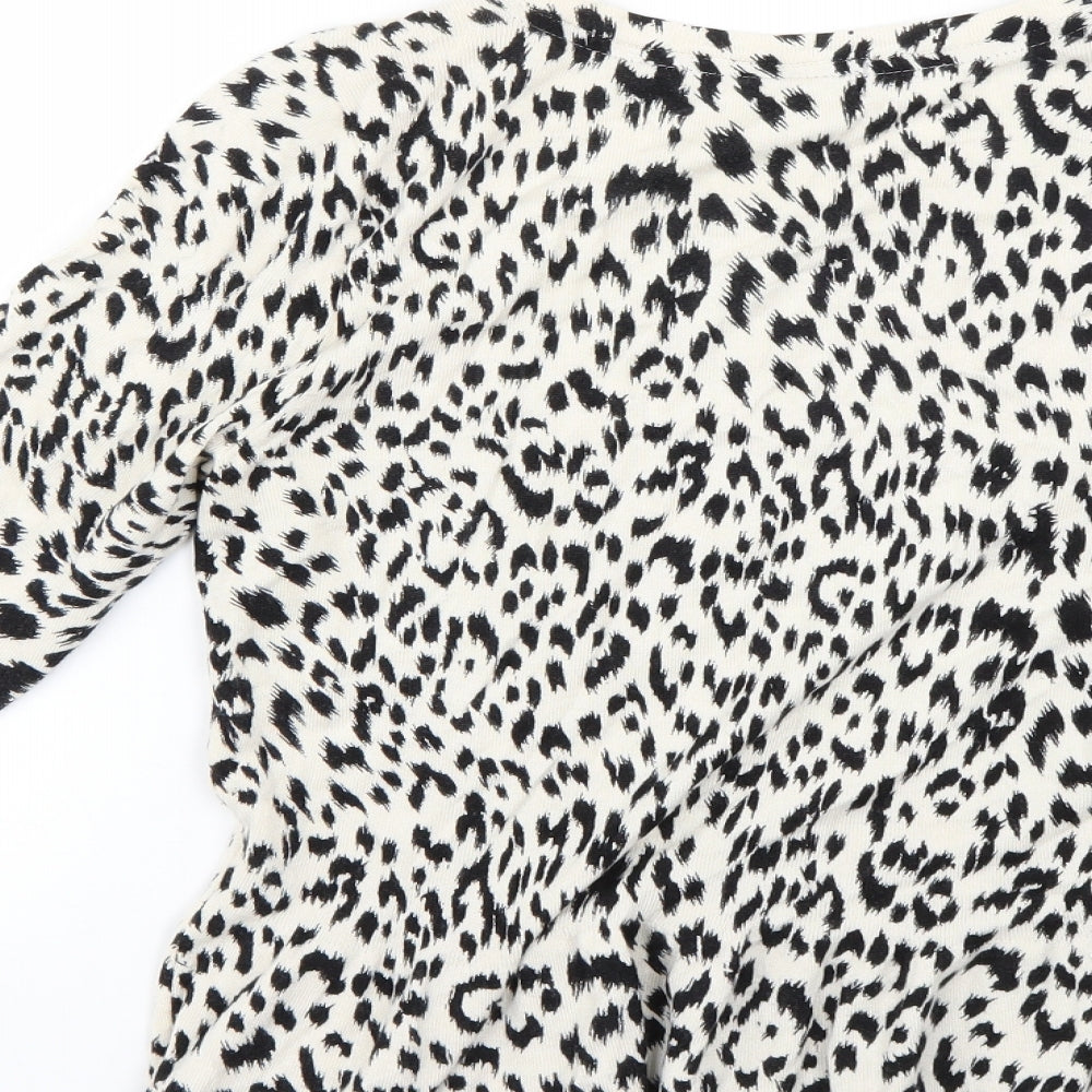 Marks & Spencer Womens Multicoloured Animal Print Pullover Jumper Size 12