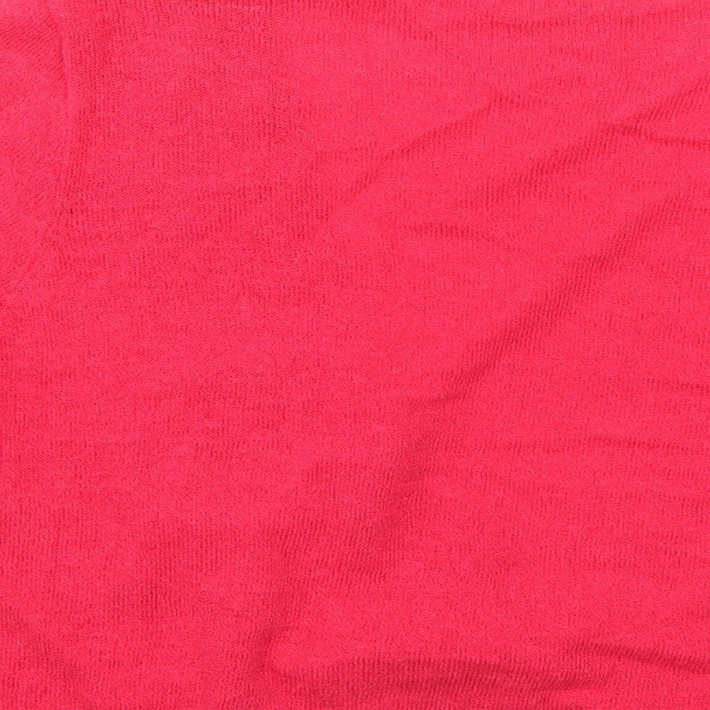 Marks & Spencer Womens Pink Cardigan Jumper Size 14