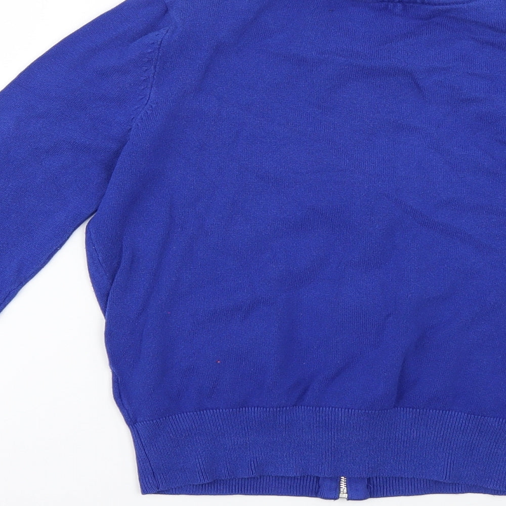 Red Herring Womens Blue Full Zip Jumper Size 8