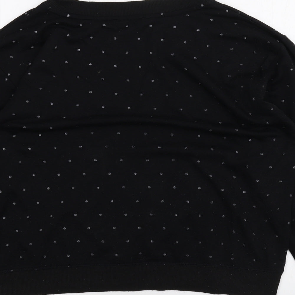 New Look Womens Black Pullover Jumper Size 10