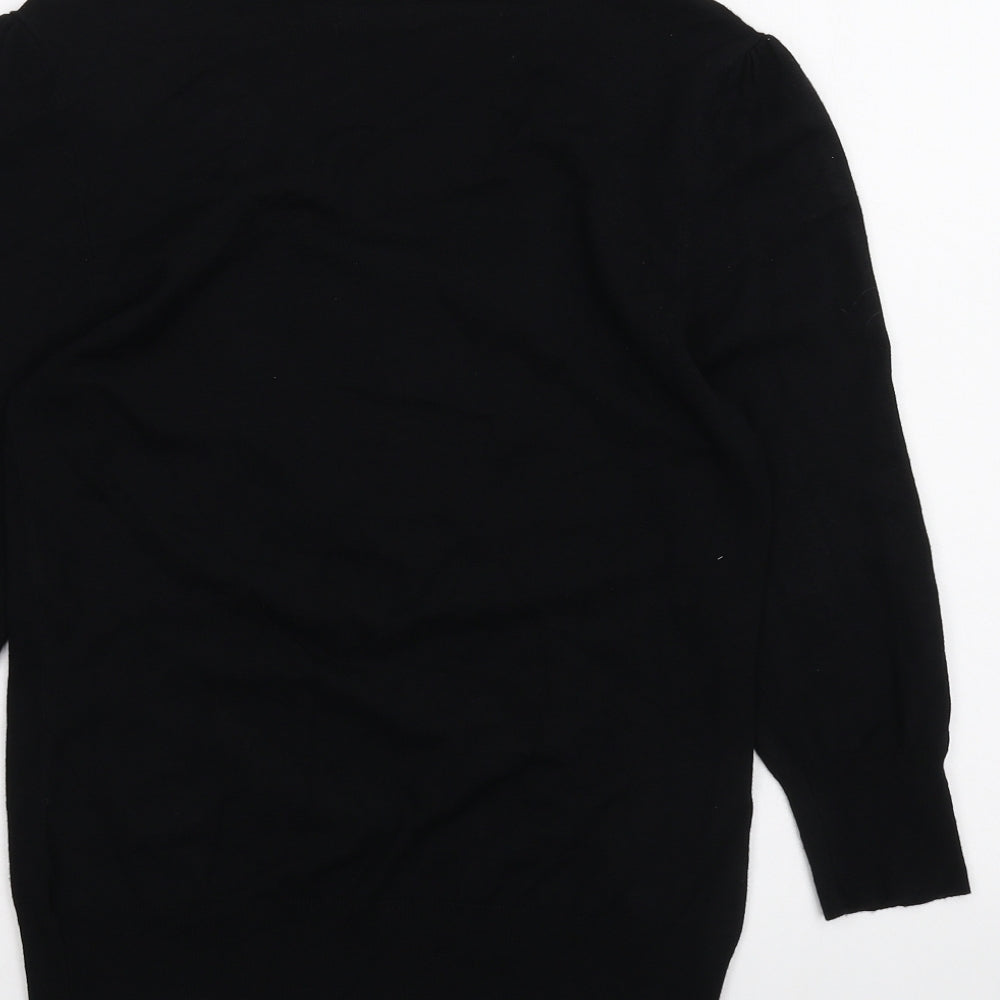 F&F Womens Black Basic T-Shirt Size 12