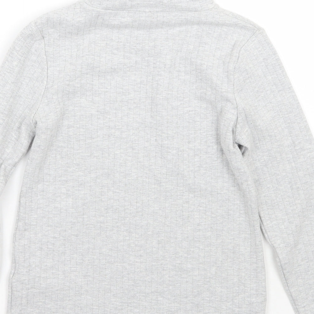 Marks & Spencer Girls Grey Pullover Jumper Size 9-10 Years