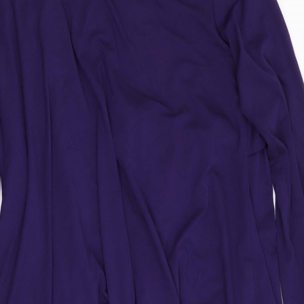 James Lakeland Womens Purple Cardigan Jumper - Waterfall Cardigan