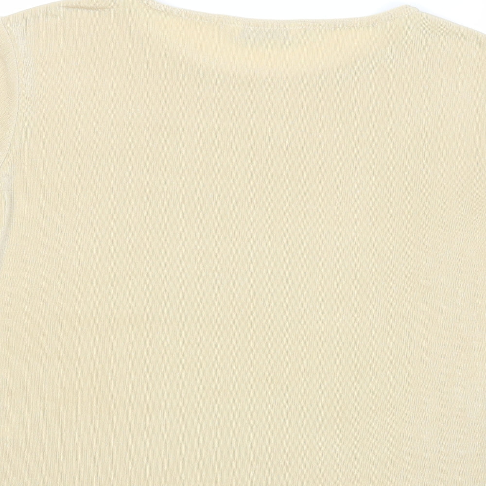 Berkertex Womens Beige Basic Blouse Size 14