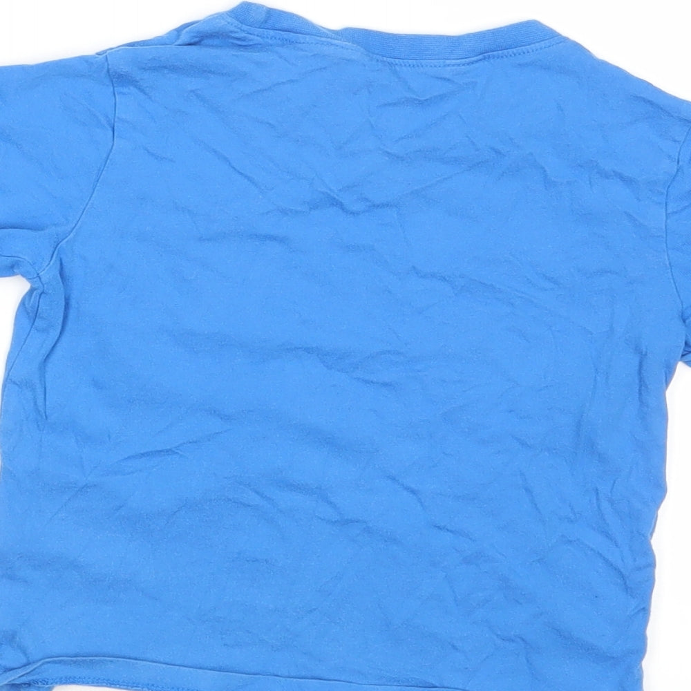 H&M Girls Blue Basic Polo Size 2-3 Years - Lego