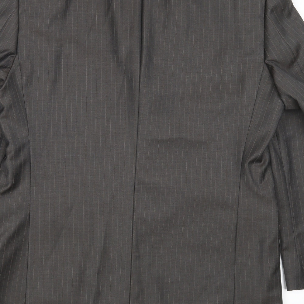 Concepts Mens Brown Striped Jacket Blazer Size 40