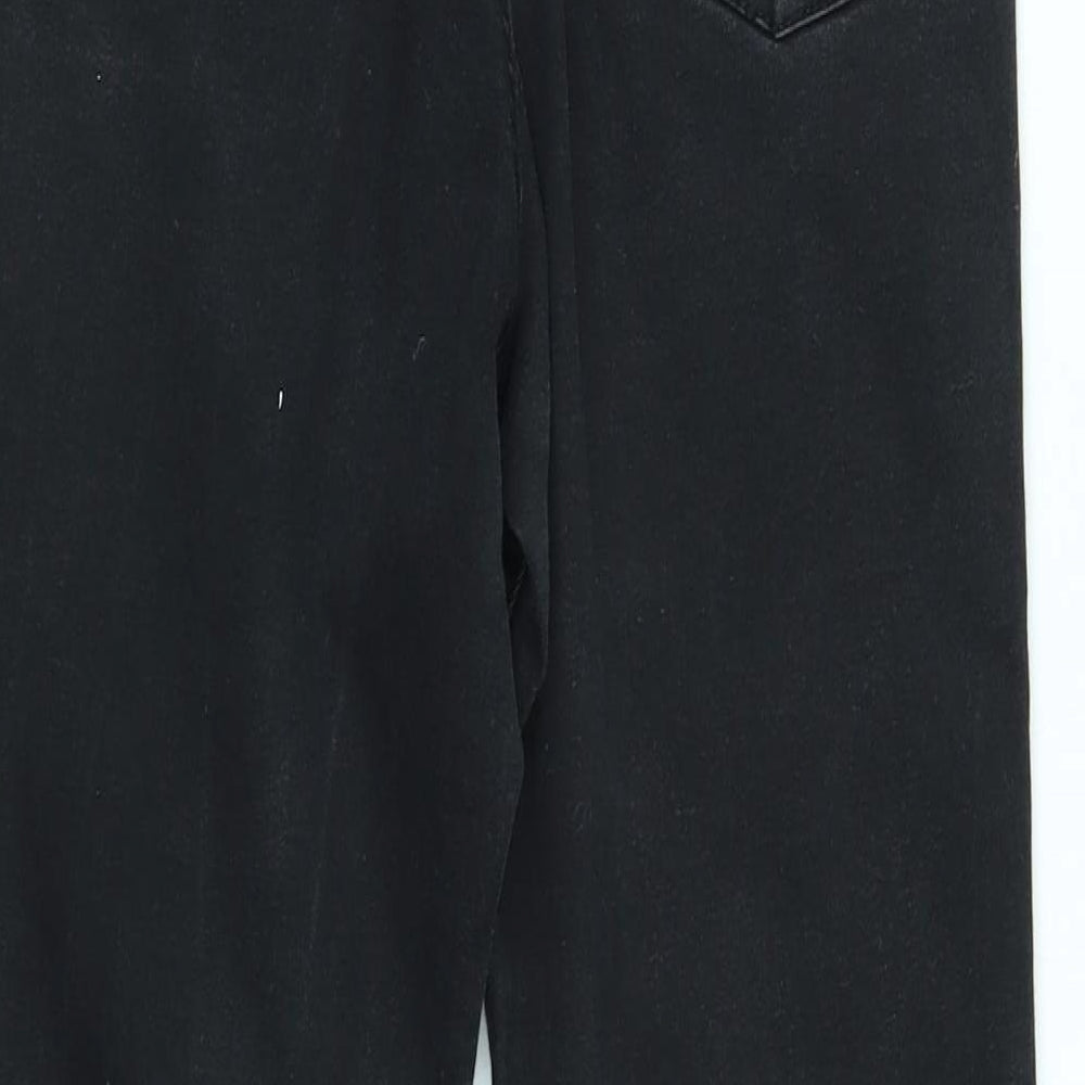 denim co Womens Black Straight Jeans Size 12 L26 in