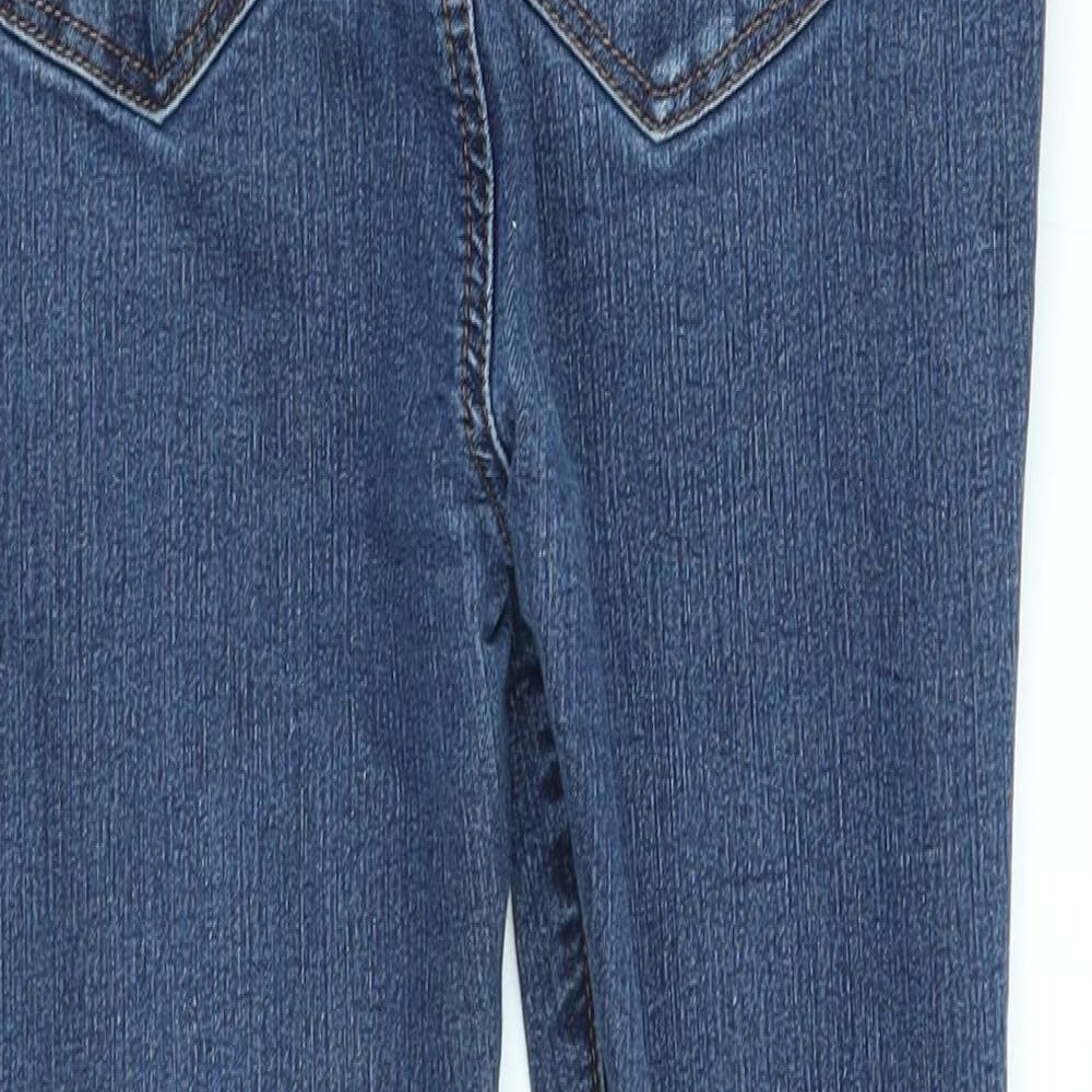 LOFT Womens Blue Skinny Jeans Size 4 L24 in - buttons on legs