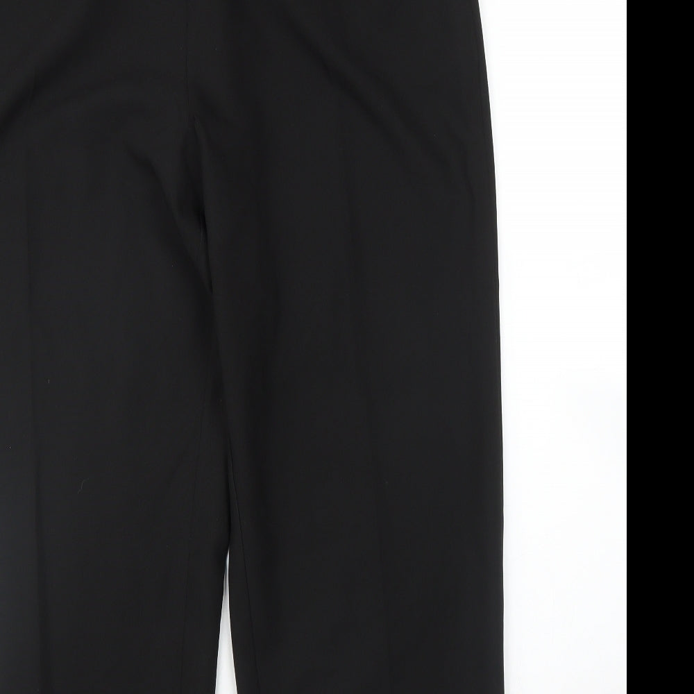 BM Womens Black Rain Trousers Trousers Size 18 L25 in
