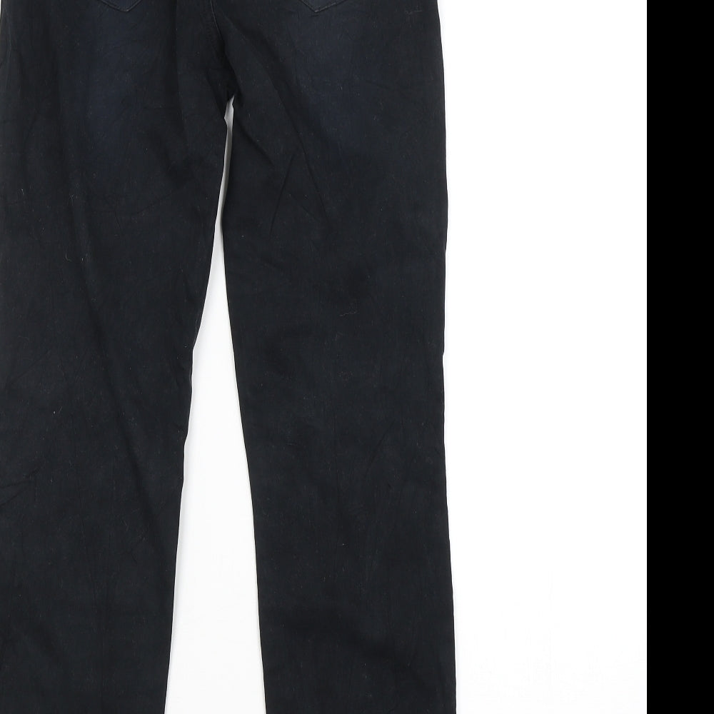 Yessica Womens Black Chino Trousers Size 8 L28 in