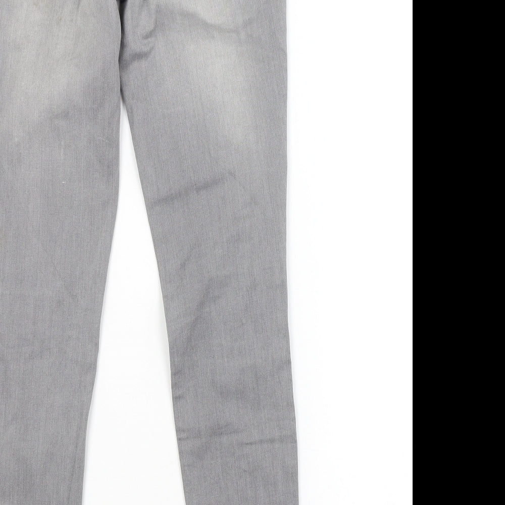 Preworn Womens Grey Skinny Jeans Size 26 in L26 in