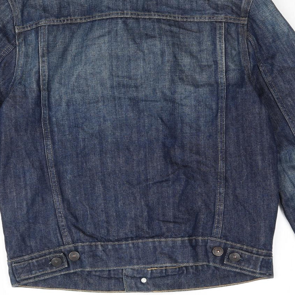H&M Womens Blue Denim Jacket Size S