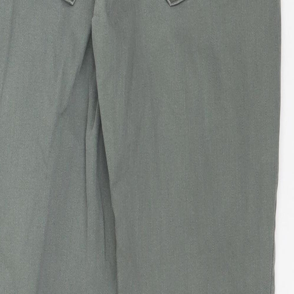 Denim & Co. Womens Green Denim Skinny Jeans Size 8 L26 in
