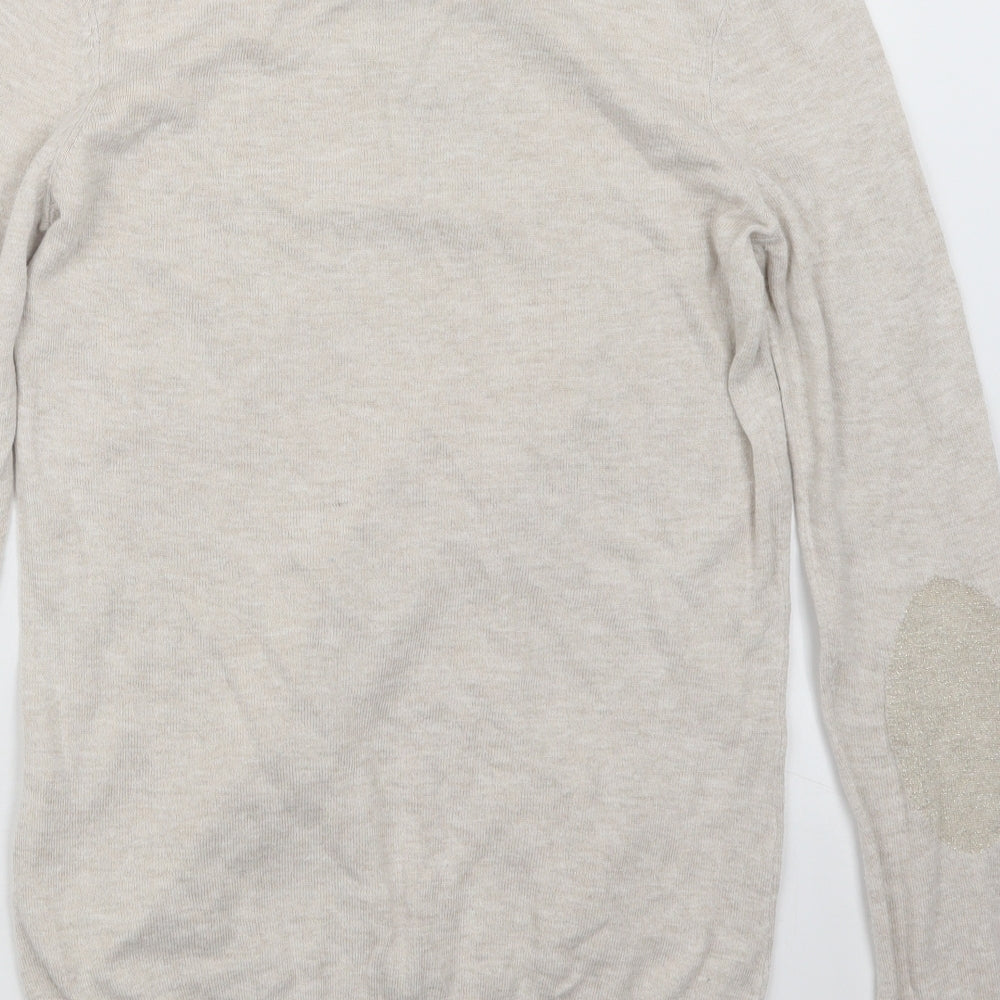 Cache Cache Womens Beige Knit Pullover Jumper Size M