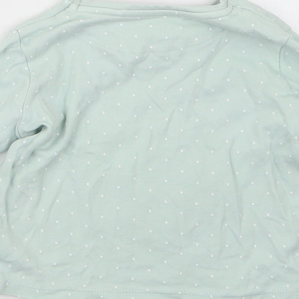 Mini Club Girls Green Geometric Babydoll Pyjama Top Size 18-24 Months