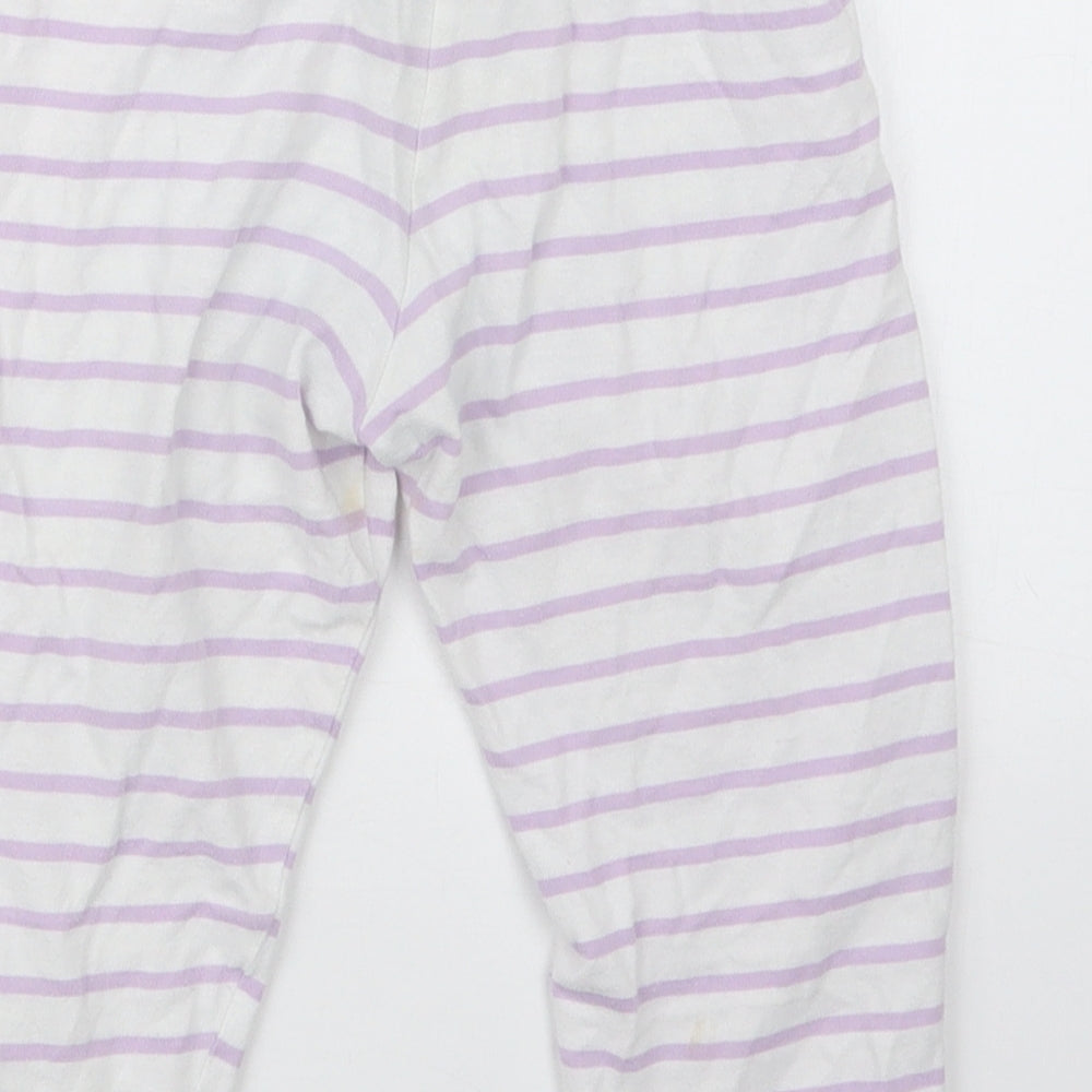 Marks & Spencer Girls Purple Geometric Capri Pyjama Set Size 2-3 Years - Peppa Pig