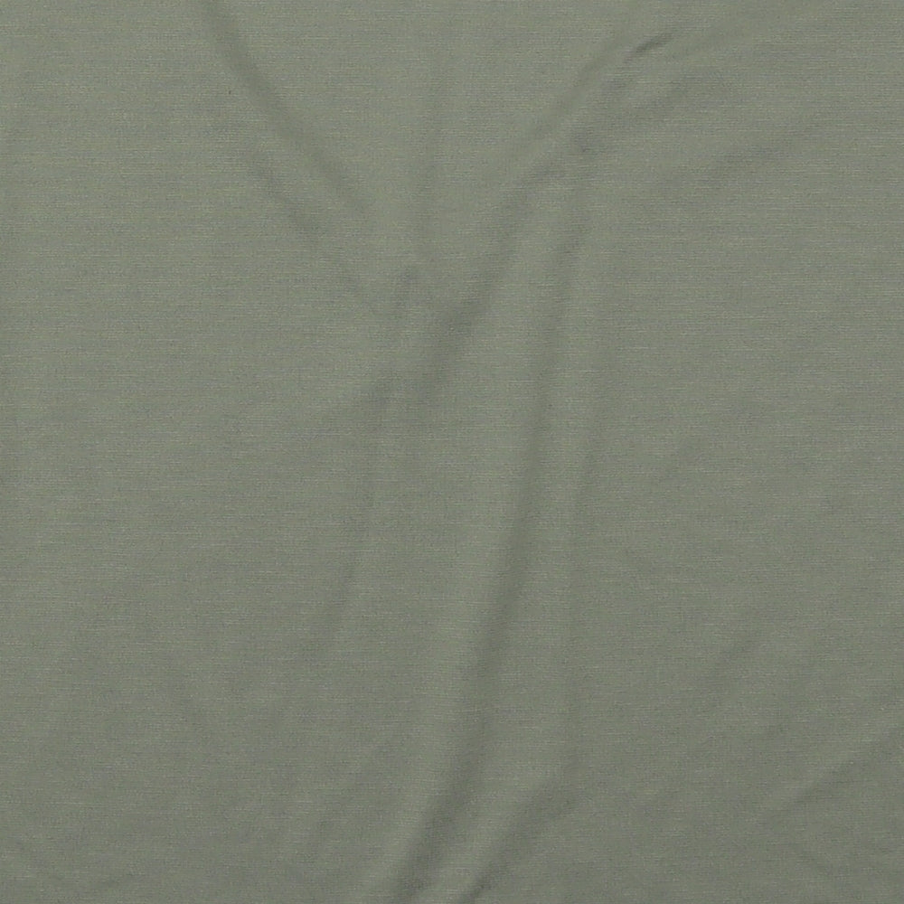 Misspap Womens Green Basic T-Shirt Size L
