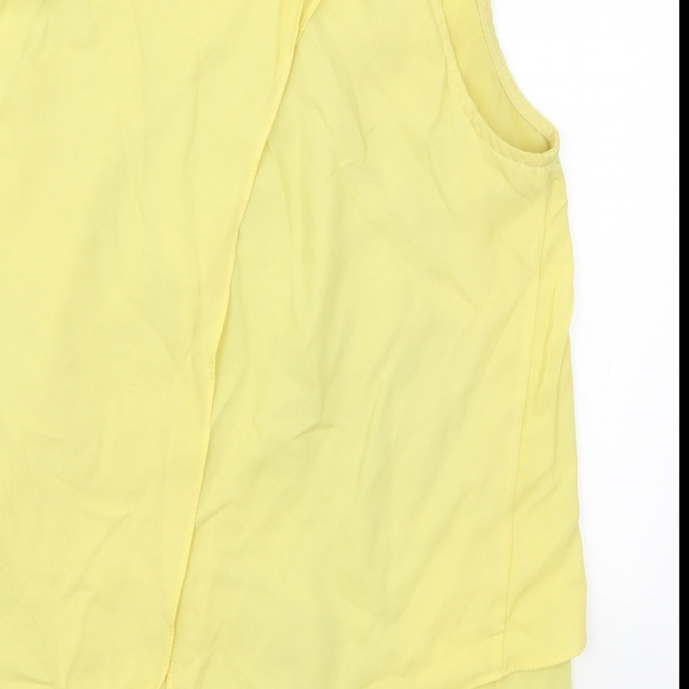WED London Womens Yellow Basic Tank Size S