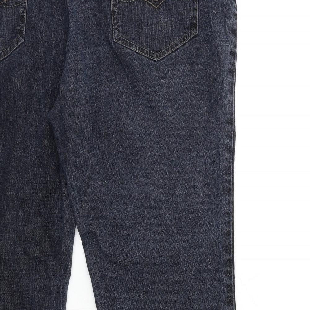 Preworn Womens Blue Denim Bootcut Jeans Size 10 L26 in