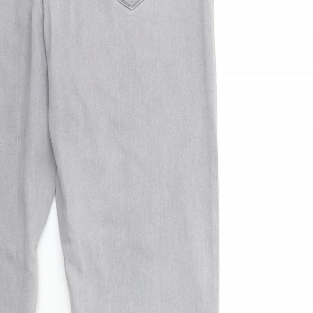 Denim & Co. Womens Grey Denim Leggings Size 10 L27 in