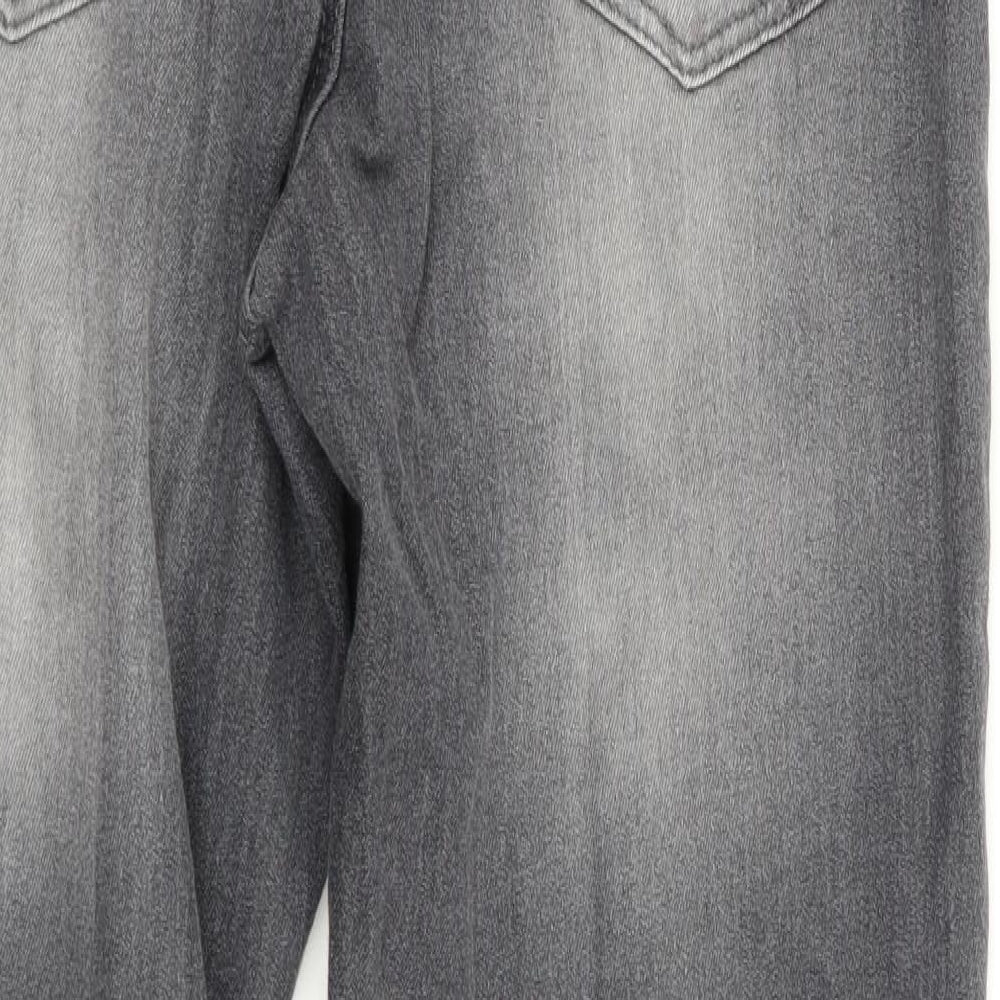 Janina Womens Grey Skinny Jeans Size 14 L29 in