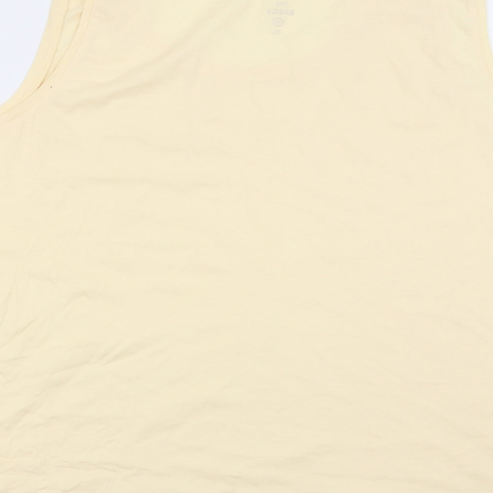 The Basics Womens Yellow Basic Tank Size XL