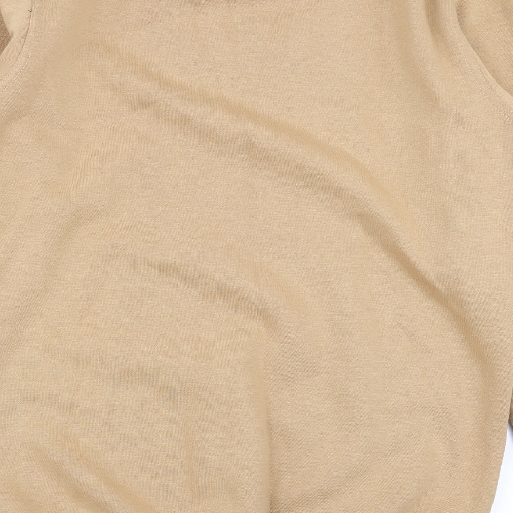 elite Mens Beige Pullover Jumper Size M