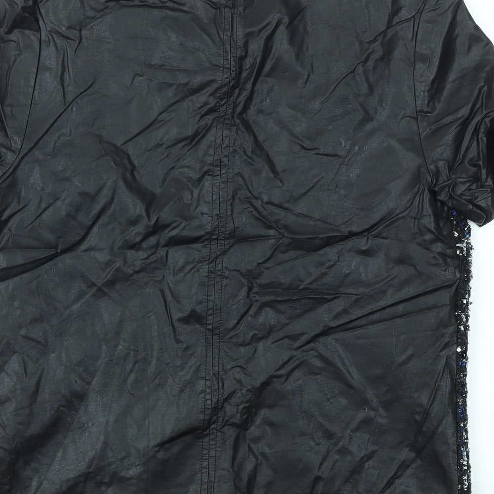 Marks & Spencer Womens Black Basic T-Shirt Size 10