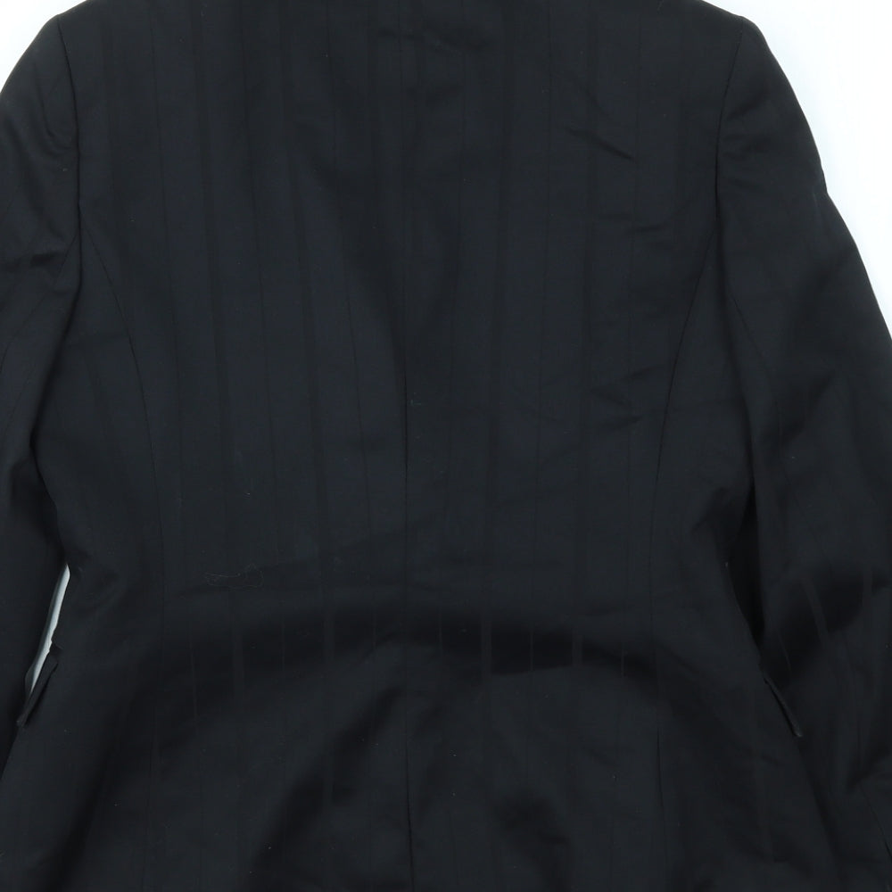 Next Womens Black Striped Jacket Blazer Size 6